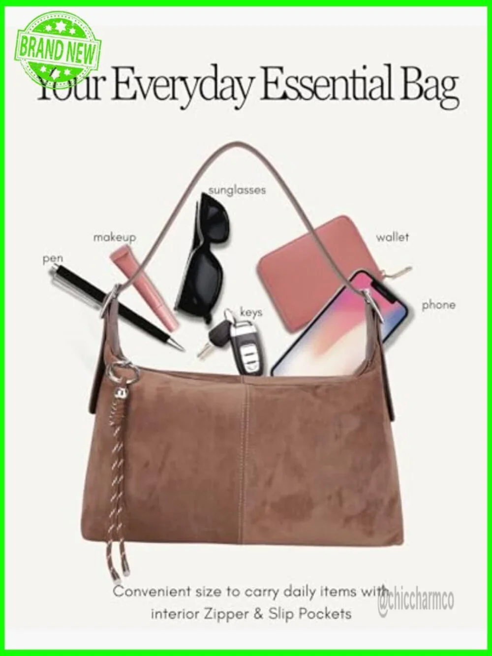 Medium Slouchy Vegan Leather Hobo Crossbody Bag with Adjustable Strap